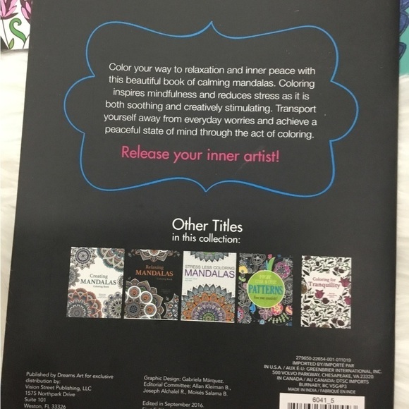 ANTI stress set of 3 coloring books - Picture 4 of 11